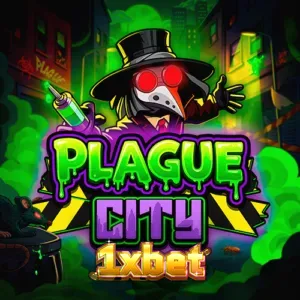 Interface do jogo de slot Plague City com tema de cidade infectada