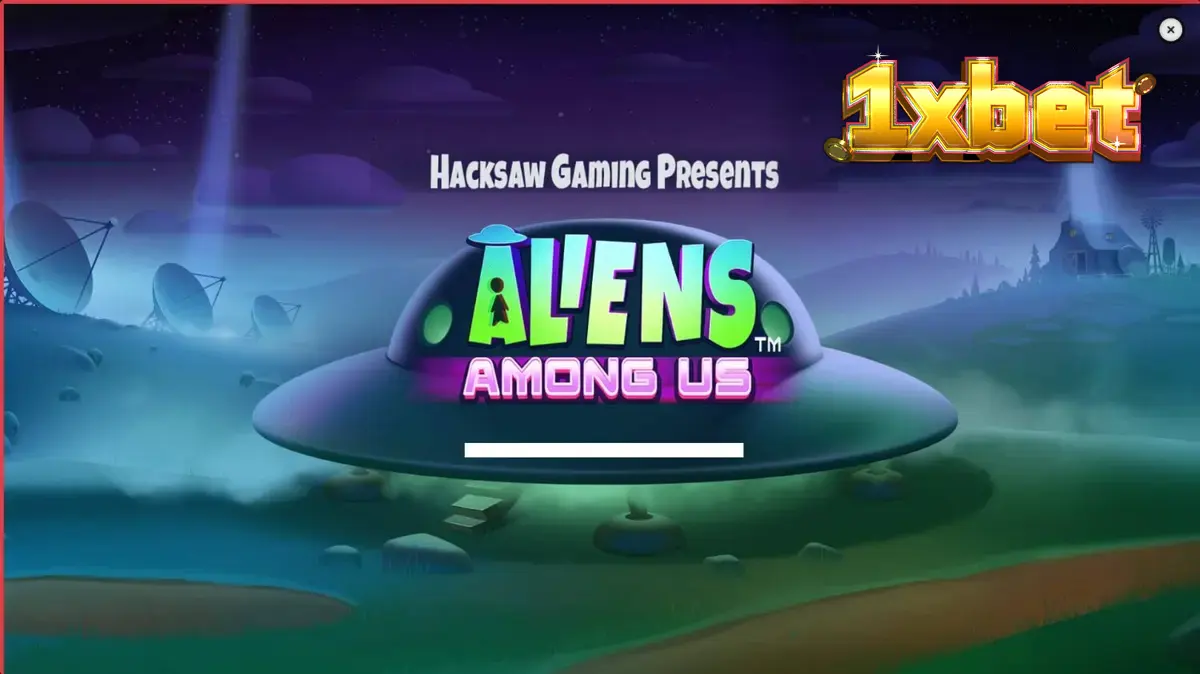 Interface do jogo de slot Aliens Among Us com tema de invasão alienígena e agentes do FBI.